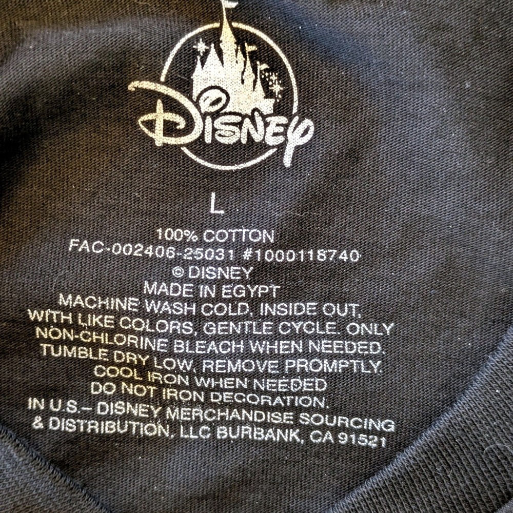Disney World Most Magical‎ Place On Earth 1971 Black Graphic T-Shirt Adult Large - Picture 5 of 6